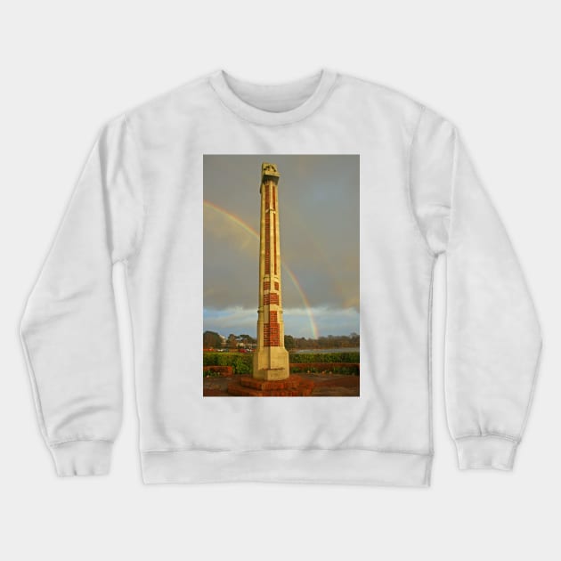 Poole Municipal War Memorial, January 2021 Crewneck Sweatshirt by RedHillDigital